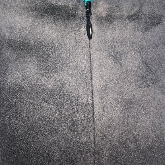 Talula Suede Mini Skirt, slate grey, size 2 - Picture 6 of 8